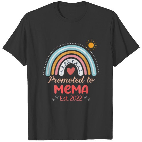 Promoted To Mema New Mimi Granny To Be Gigi Grandm T-shirt