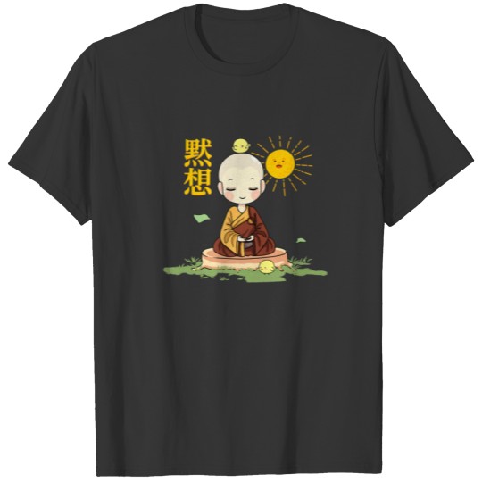 Meditation - Anime Monks - Otaku Japanese Aestheti T-shirt