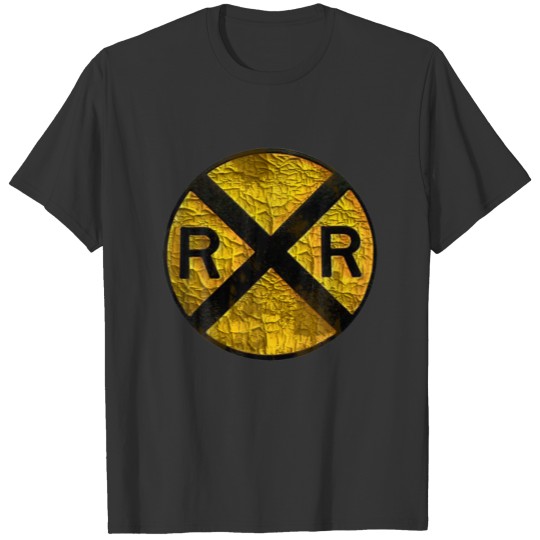 Vintage Railroad Sign Railway Fan Locomotive Train T-shirt