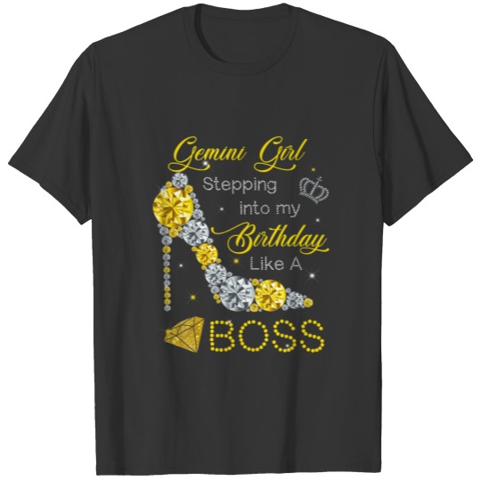 Fabulous Yellow Heels Gemini Birthday Crown Like A T-shirt