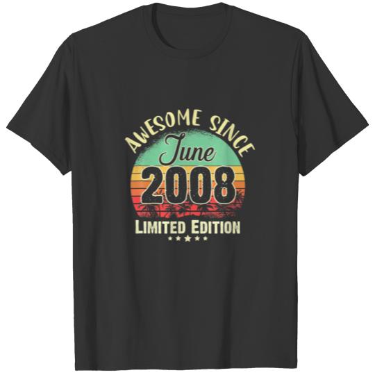 14 Years Of Being Awesome June 2008 14Th Birthday T-shirt