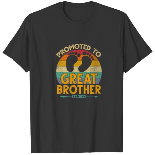 Promoted To Brother Est 2022 Funny First Time Brot T-shirt