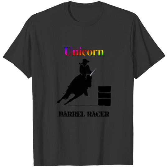 Funny Unicorn Barrel Racer Light T-shirt