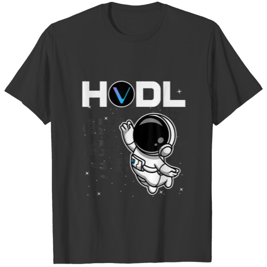 Astronaut HODL Vechain VET Coin To The Moon Crypto T-shirt