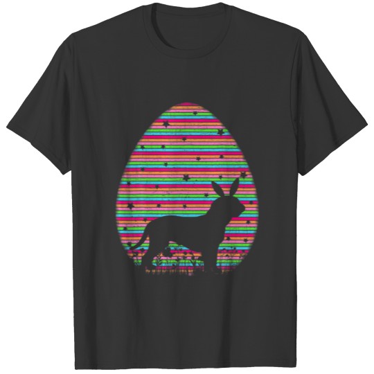 Vintage Easter Egg Lover Dogue De Bordeaux Dog Eas T-shirt