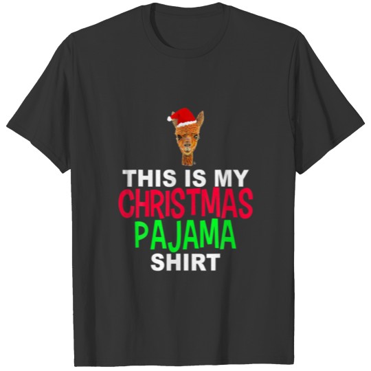 This Is My Christmas Pajama Llama Christmas T-shirt