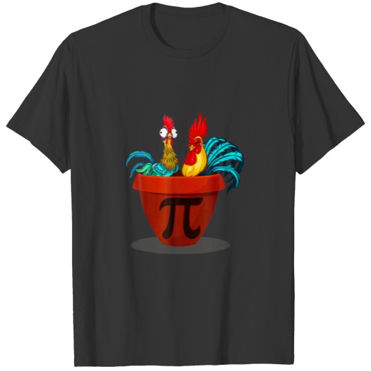 Funny Chicken Pot Pi Day Pie Math Lover Geek Gift T-shirt