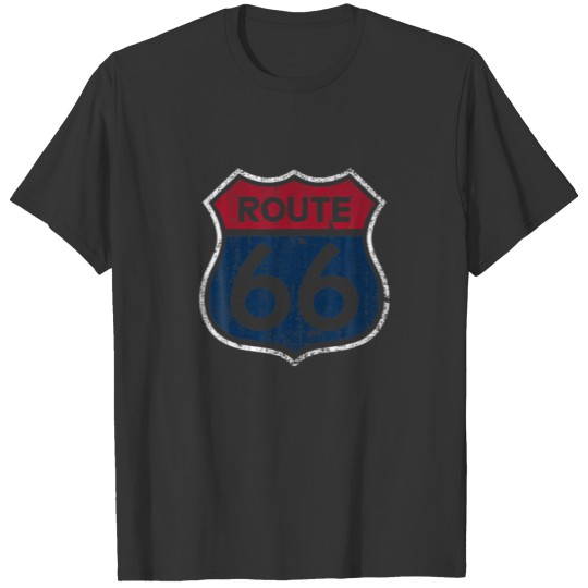 Historic Route 66 Distressed Graphic T-shirt