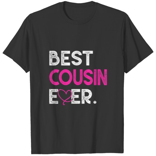 Best Cousin Ever Cute Love Heart Valentines Mother T-shirt