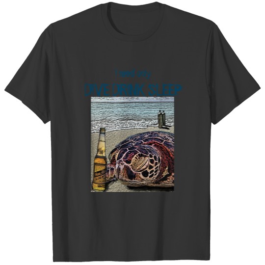 DRIVE DRINK SLEEP TURTLE T-shirt