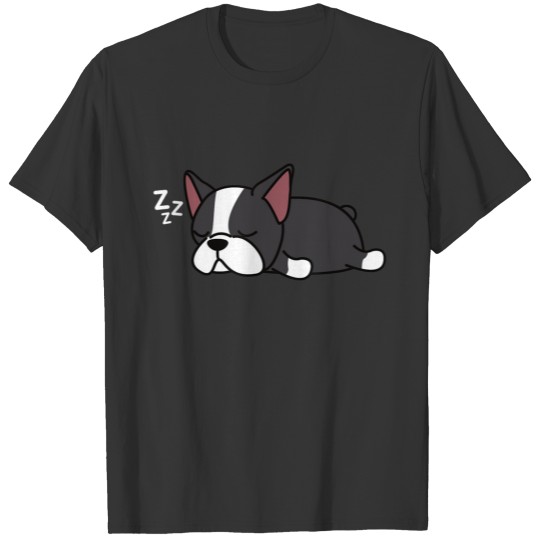 Lazy Boston Terrier Sleep T-shirt