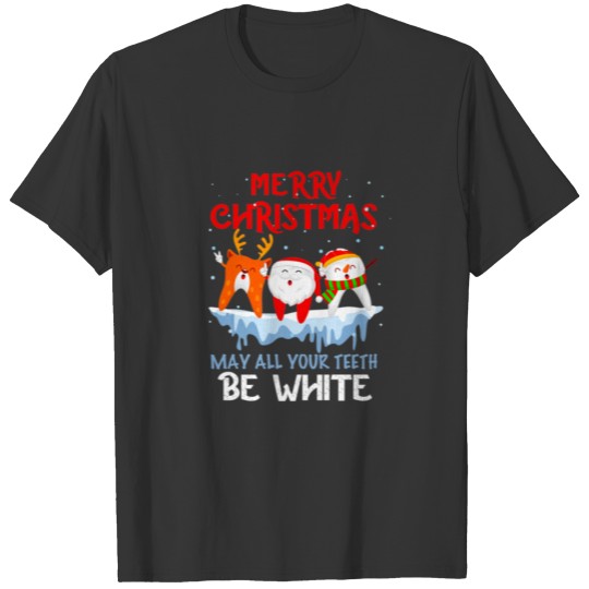 Cool Teeth Santa Claus Dentist Funny Christmas For T-shirt
