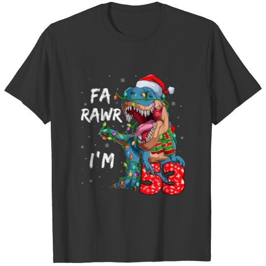 53 Years Old Fa Rawr I'm 53 Dinosaur 53Th Birthday T-shirt