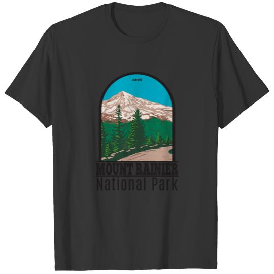 Mount Rainier National Park Washington Vintage T-S T-shirt