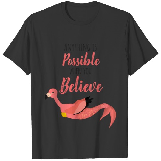 Inspirational Mermingo: Flamingo + Mermaid Hybrid T-shirt