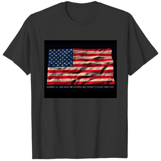 US Flag (fatigued) T-shirt