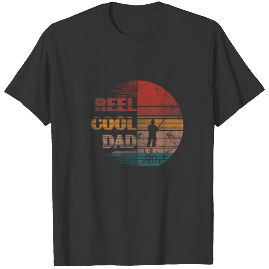 Vintage Reel Cool Dad, Fisherman, Daddy, Father's T-shirt