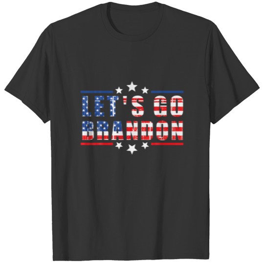 Funny Let's Go Brandon! Meme Retro Vintage USA Fla T-shirt