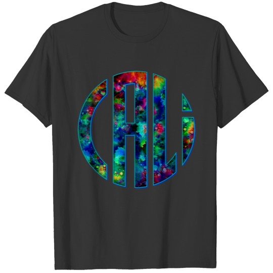 Cali Circle Colorful Tie-Dye for California Fans Plus Size T-shirt