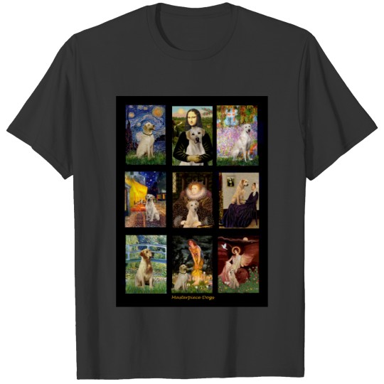 Famous Art Yellow Lab Composite T-shirt