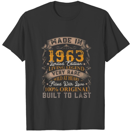 Made In 1963 Limited Edition Living Legend Very Ra T-shirt