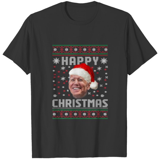 Funny Santa Joe Biden Happy Christmas Xmas Ugly Ch T-shirt