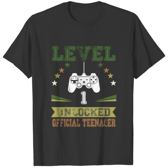 Offcial Teenager 1 Years Old , Level 1 Unlocked , T-shirt