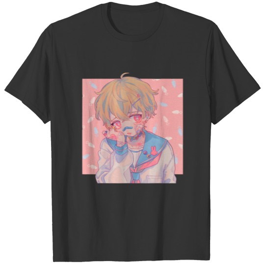 Anime Girl Yami Kawaii Menhera Kei Pastel Goth T-shirt