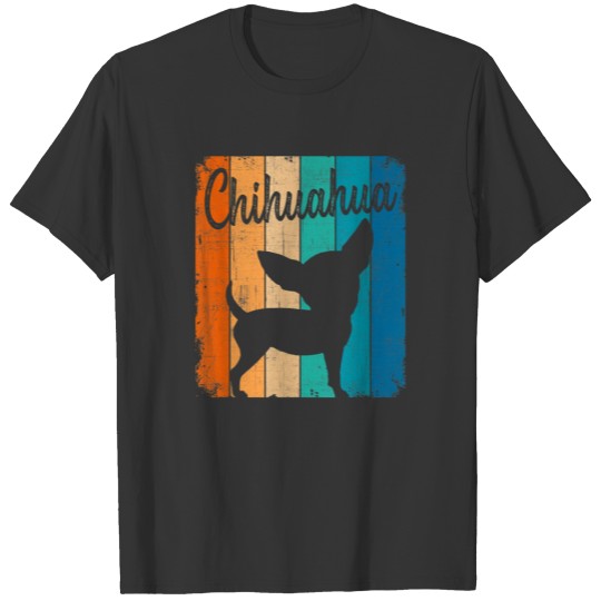 Vintage Retro Chihuahua Dog| Dad Dog Mom Gift Plus Size T-shirt