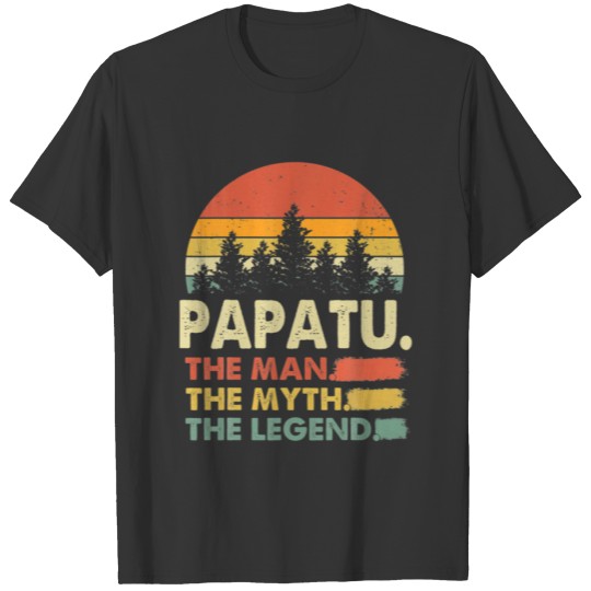 Vintage Papa The Man The Myth Fathers Day T-shirt