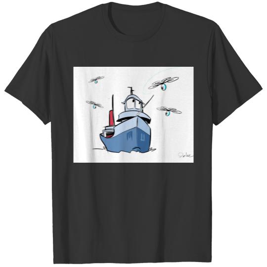 freighter drones T-shirt