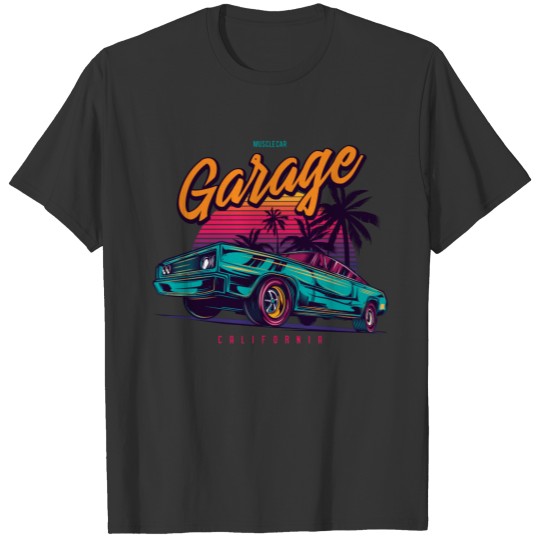 Muscle Car Garage California T-shirt