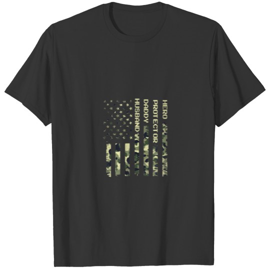 Husband Daddy Protector Hero Parent Celebrate Fath T-shirt