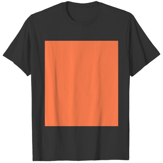 Coral (Orange Pink) Solid Color T-shirt