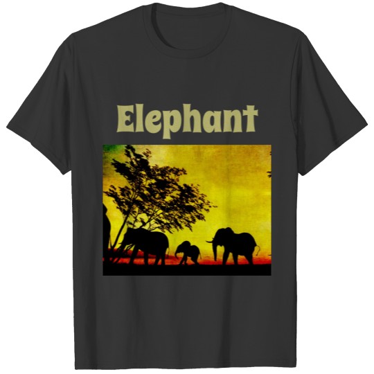 Elephants Sunset T-shirt