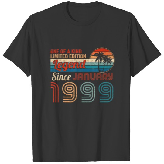 Legend Since 1999 January 23Rd Vintage Gifts Birth T-shirt