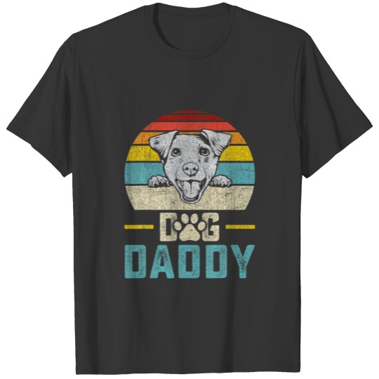 Dog Daddy Vintage Eighties Style Jack Russell Terr T-shirt