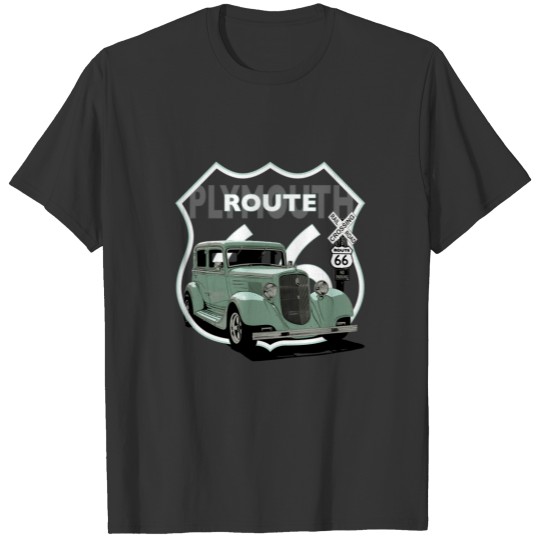 1934 Plymouth. Chrysler. Mopar. Mint Green Hotrod T-shirt