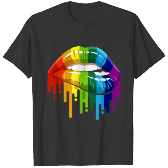 LGBT Rainbow Lip Gay Pride T-shirt