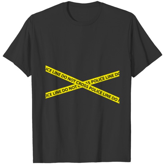 POLICE LINE DO NOT CROSS tape T-shirt
