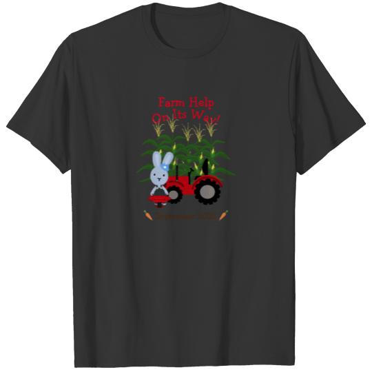 Farm Help On It's Way Corn Field T-shirt