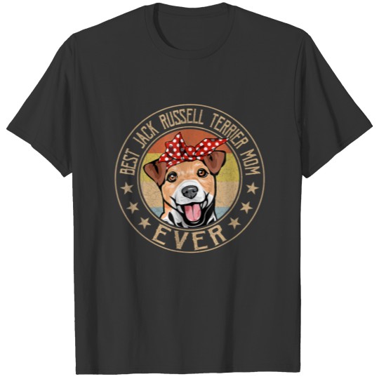 Vintage Best Jack Russell Terrier Mom Ever Mother' T-shirt
