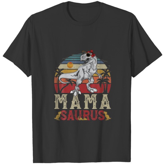 Fun Mamasaurus Rex Dinosaur Mama Saurus Family T-shirt