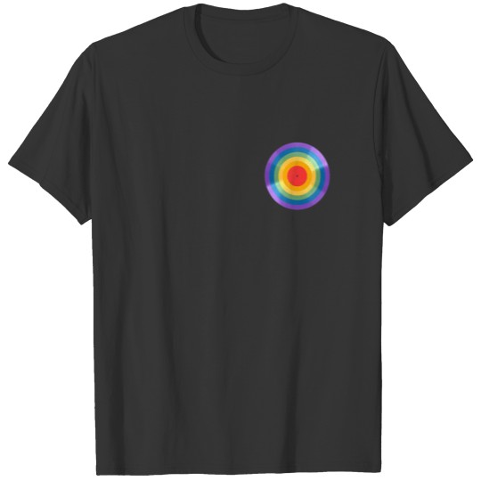 Rainbow Vinyl Record Music Retro Vintage Style T-shirt