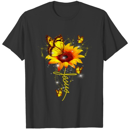 Butterfly Lover | Jesus Sunflower Butterfly T-shirt