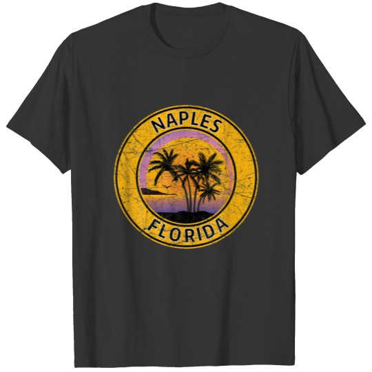 Vintage Naples Florida Retro 70S 80S Tropical Beac T-shirt