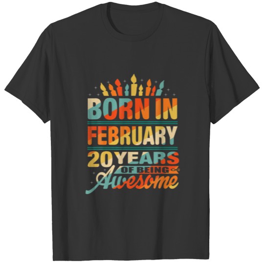 February 2002 20 Year Old 20Th Birthday Gifts Cand T-shirt