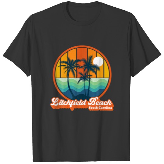 Litchfield Beach South Carolina Summer 90S Beach S T-shirt