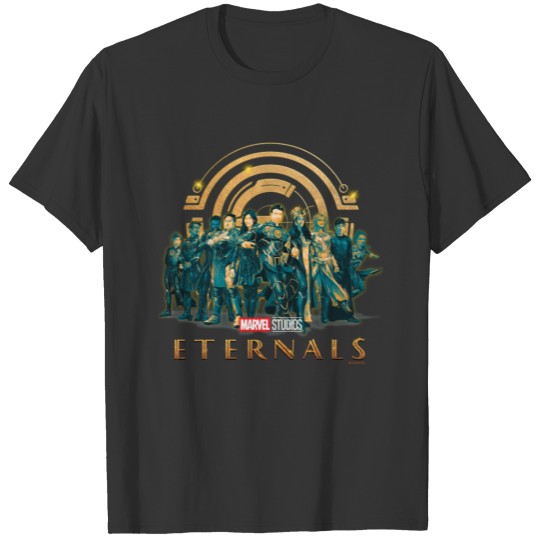 Eternals Group Painted Illustration T-shirt