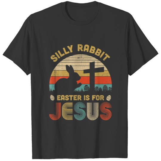 Retro Happy Easter Bunny Christian Religious T-shirt